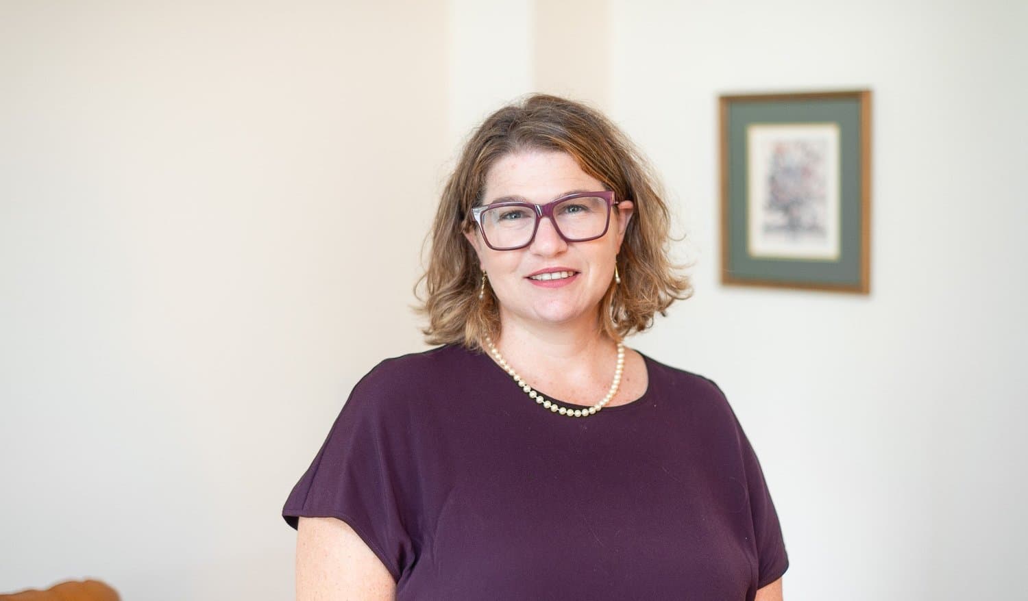 Elisabeth Coffey, LCSW · LCADC, in her Florham Park office